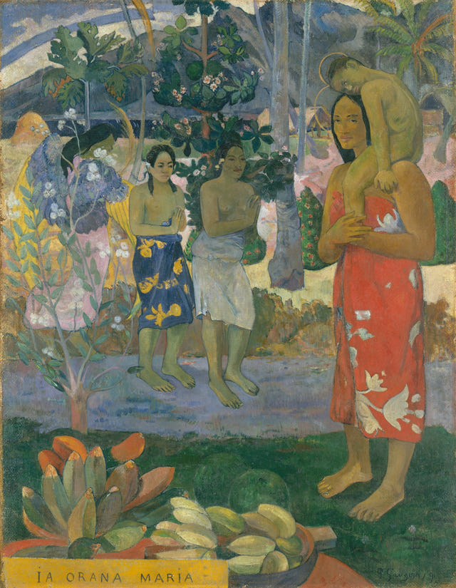 Ia Orana Maria — Hail Mary by Paul Gauguin — complete composition