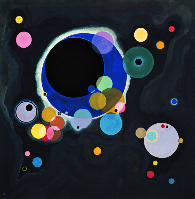 Several Circles by Wassily Kandinsky — complete composition