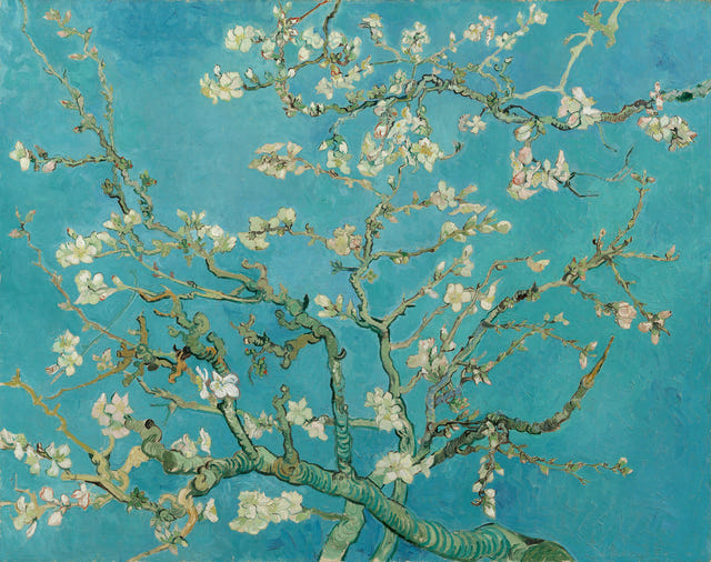 Almond Blossom by Vincent van Gogh — complete composition