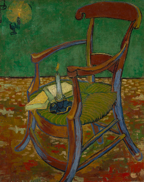 Gauguin’s Chair by Vincent van Gogh — complete composition