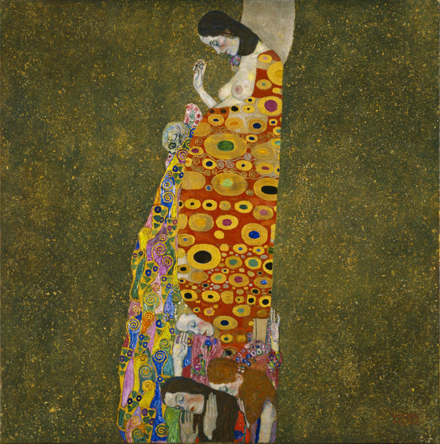 Hope II by Gustav Klimt — complete composition