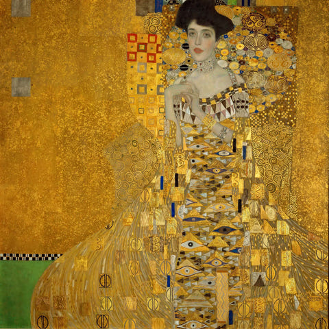 Portrait of Adele Bloch-Bauer I by Gustav Klimt — complete composition