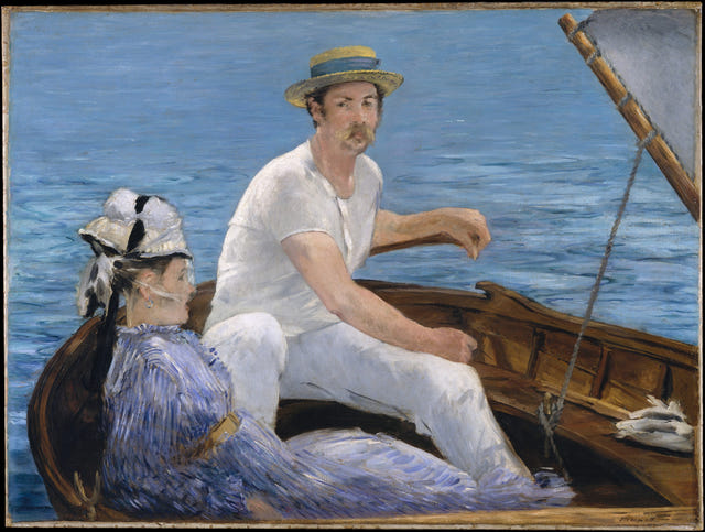 Boating by Édouard Manet — complete composition