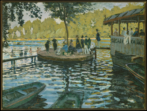 La Grenouillère by Claude Monet — complete composition