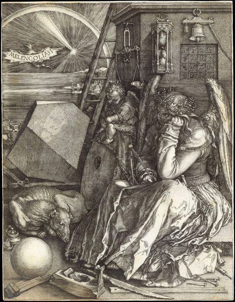 Melencolia I by Albrecht Dürer — complete composition