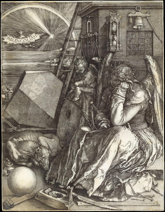 Melencolia I by Albrecht Dürer — complete composition