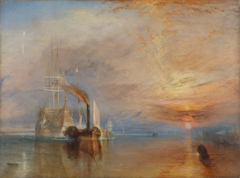 The Fighting Temeraire by J. M. W. Turner — complete composition