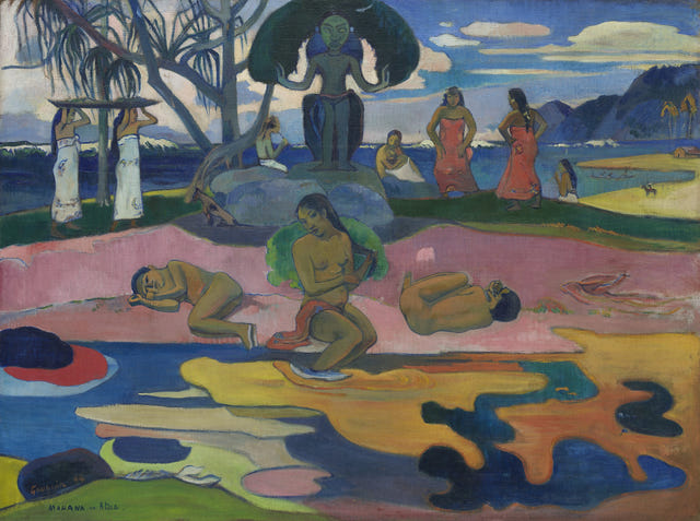 Day of the God by Paul Gauguin — complete composition