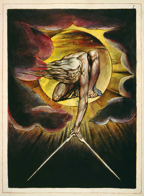 The Ancient of Days by William Blake — complete composition