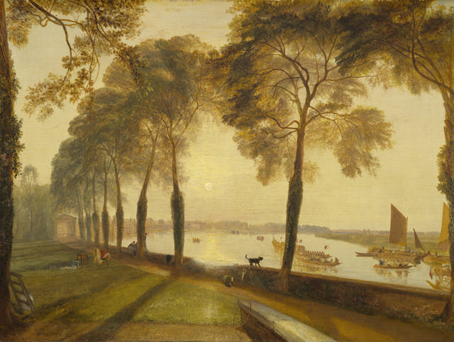 Mortlake Terrace by J. M. W. Turner — complete composition
