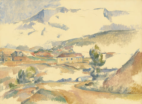 Montagne Sainte-Victoire from Near Gardanne by Paul Cézanne — complete composition