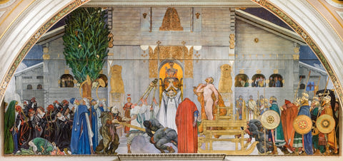 Midvinterblot by Carl Larsson — complete composition