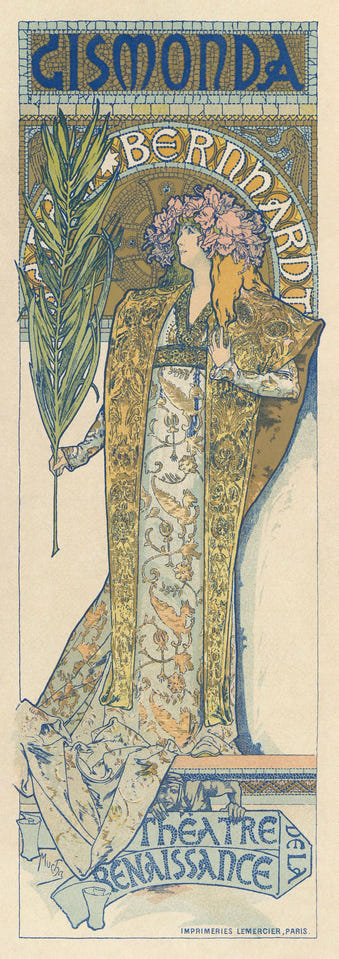 Gismonda by Alphonse Mucha — complete composition