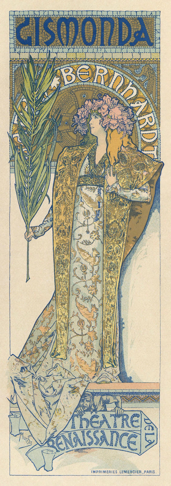 Gismonda by Alphonse Mucha — complete composition