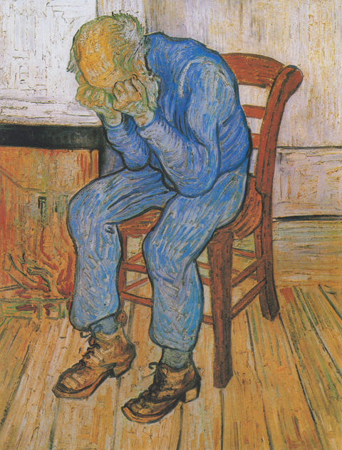 At Eternity’s Gate by Vincent van Gogh — complete composition
