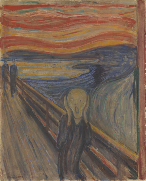The Scream by Edvard Munch — complete composition