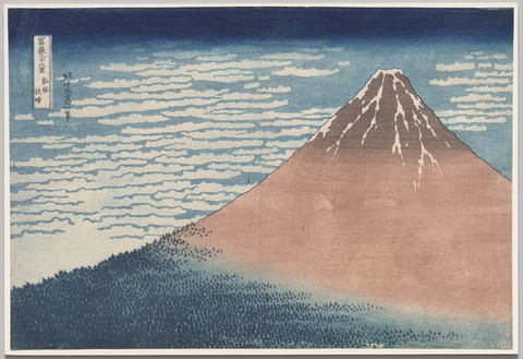 Katsushika Hokusai — South Wind, Clear Sky (Red Fuji) Print