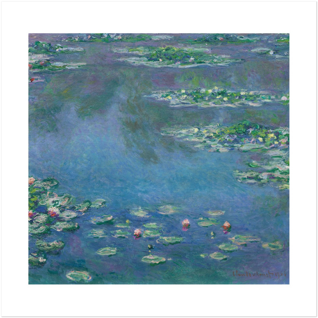 Claude Monet — Water Lilies Print — Medium — 12 × 12 in / 30.5 × 30.5 cm / No frame