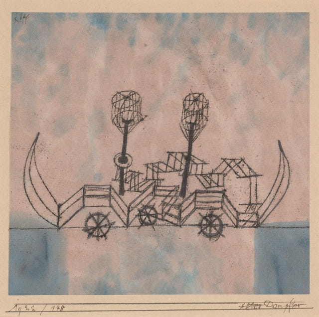 Old Steamboat by Paul Klee — complete composition