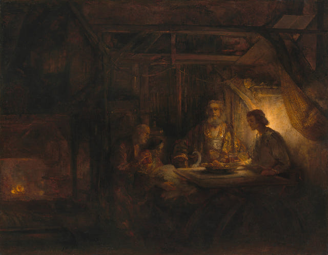 Rembrandt van Rijn — Philemon and Baucis