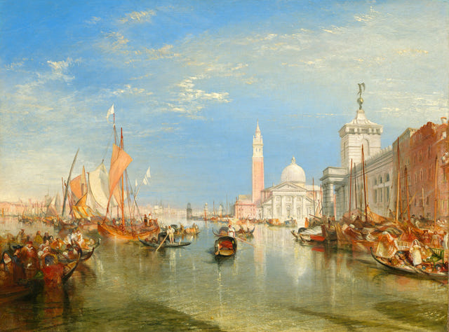 Venice: The Dogana and San Giorgio Maggiore by Joseph Mallord William Turner, complete composition