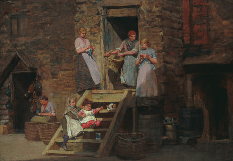 Sparrow Hall by Winslow Homer — complete composition