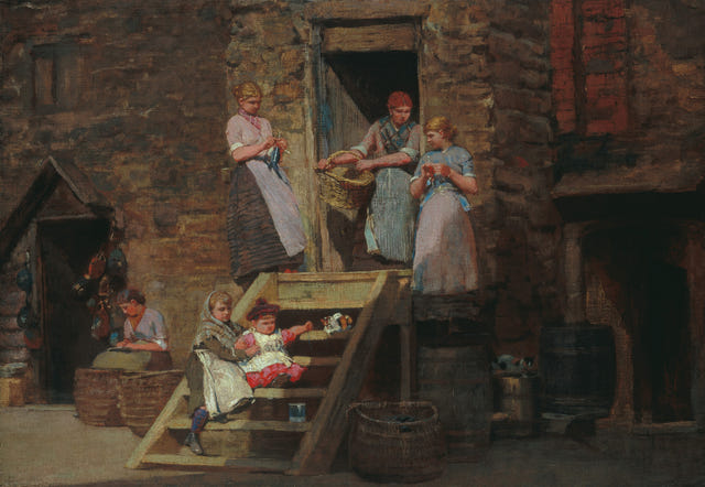 Sparrow Hall by Winslow Homer — complete composition