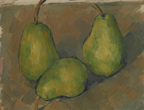Three Pears by Paul Cézanne — complete composition