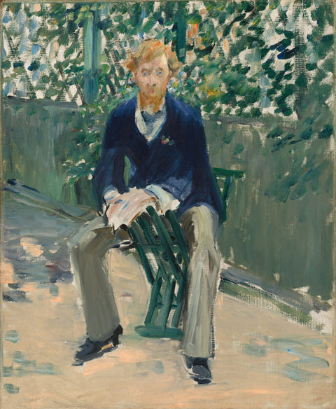 Édouard Manet — George Moore in the Artist's Garden