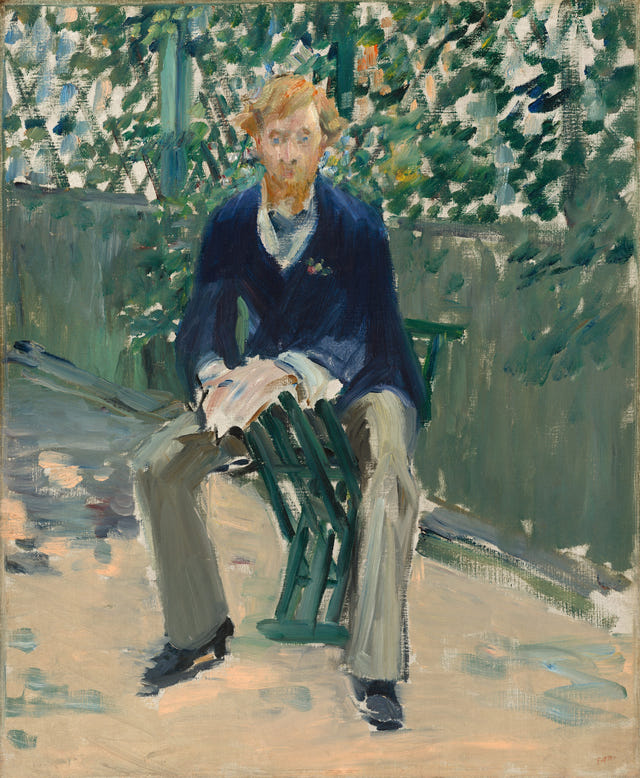 Édouard Manet — George Moore in the Artist's Garden