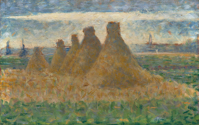 Georges Seurat — Haystacks Print