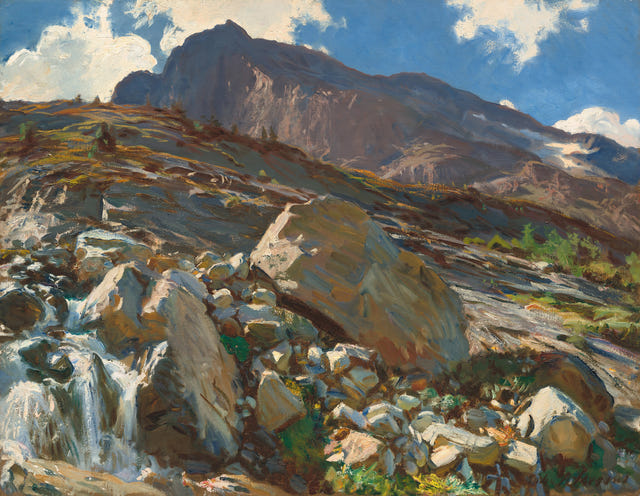 Simplon Pass by John Singer Sargent — complete composition