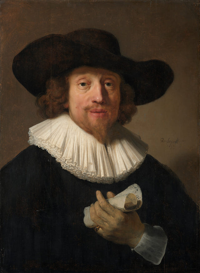 Rembrandt van Rijn — Man with a Sheet of Music