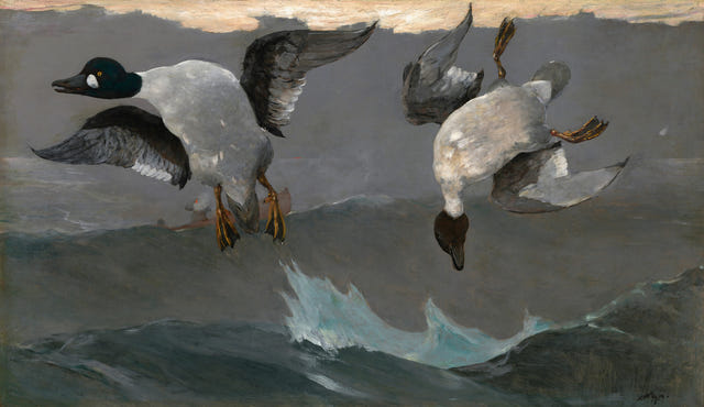 Right and Left by Winslow Homer — complete composition