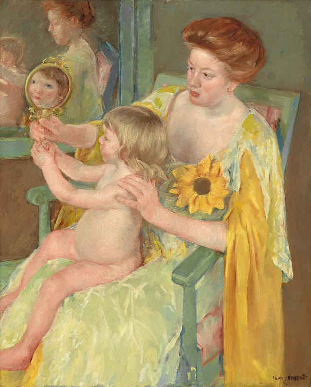 Mary Cassatt — Woman with a Sunflower