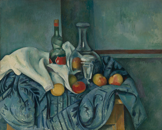 The Peppermint Bottle by Paul Cézanne — complete composition