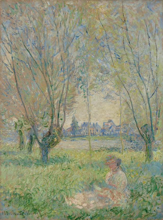 Claude Monet — Woman Seated under the Willows