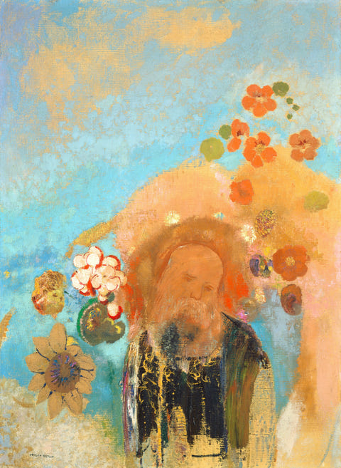 Evocation of Roussel by Odilon Redon — complete composition