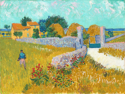 Farmhouse in Provence by Vincent van Gogh, complete composition