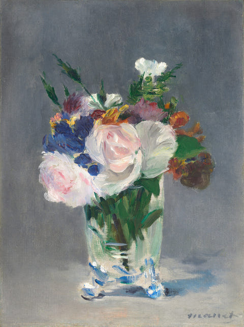 Édouard Manet — Flowers in a Crystal Vase