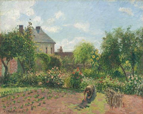 Camille Pissarro — The Artist's Garden at Eragny