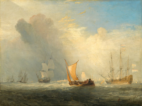 Rotterdam Ferry-Boat by Joseph Mallord William Turner — complete composition