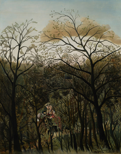 Rendezvous in the Forest by Henri Rousseau — complete composition