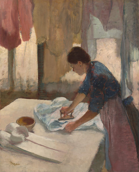 Woman Ironing by Edgar Degas — complete composition