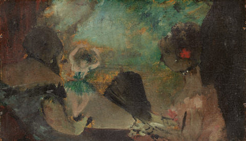 The Loge by Edgar Degas — complete composition