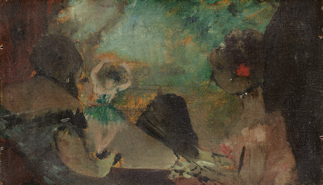 The Loge by Edgar Degas — complete composition