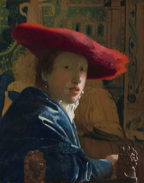 Johannes Vermeer — Girl with the Red Hat
