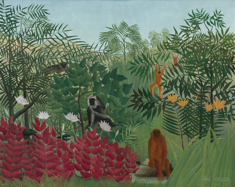 Henri Rousseau — Tropical Forest with Monkeys