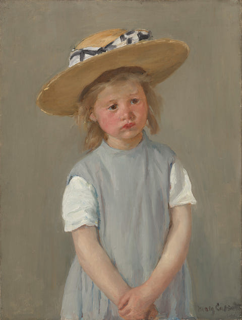 Mary Cassatt — Child in a Straw Hat