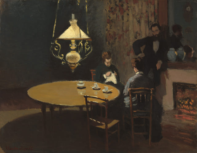 Claude Monet — Interior, after Dinner